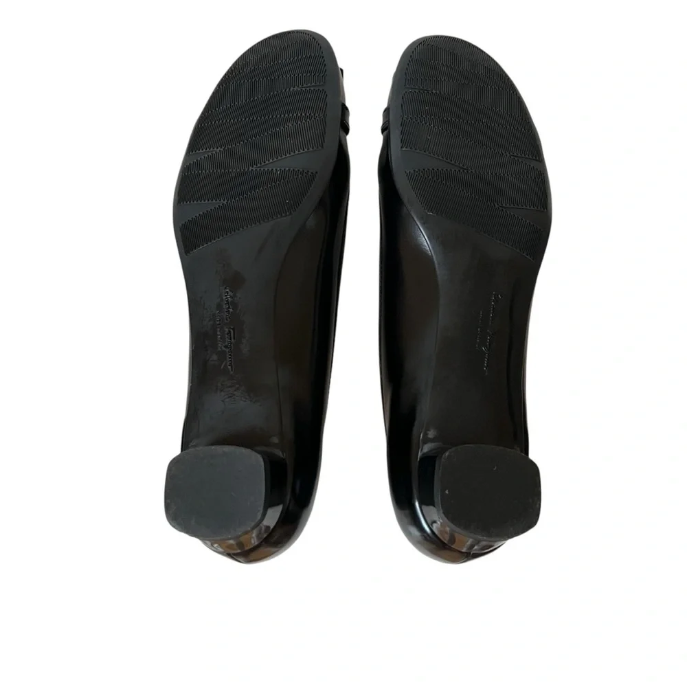 Salvatore Ferragamo Black Patent Leather Shoes size 9.5B - Picture 11 of 16